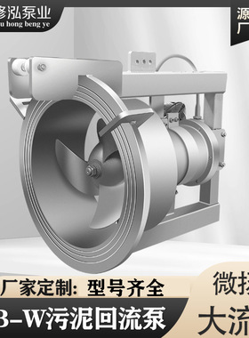 QJBW潜水污泥回流泵304不锈钢污水内泵QHB穿墙PP泵自吸抽水静音