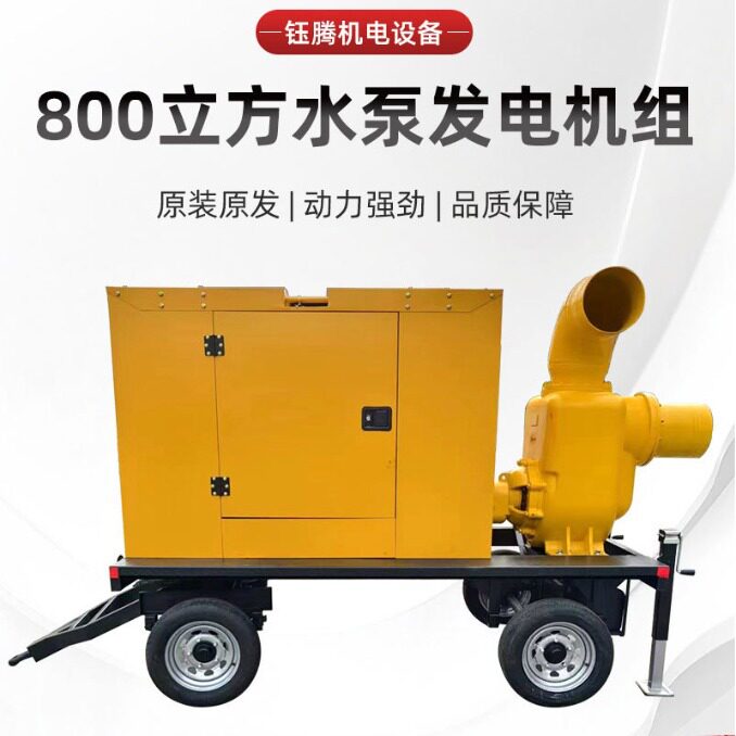 厂家供应水泵发电机机组800立方3 养殖场应急大型潍柴发电机