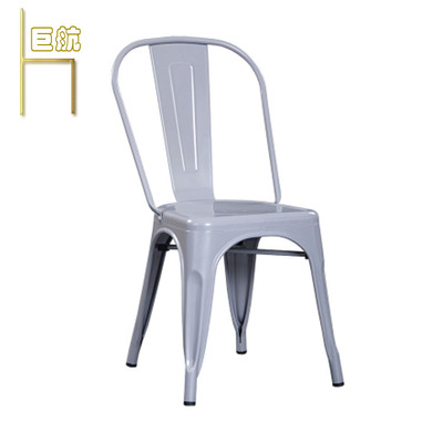 【JH-TP1】厂家直销现代简约铁皮餐椅 连锁餐厅铁皮椅