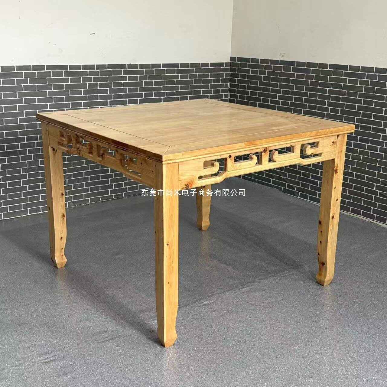 实木仿古八仙桌正方形中式四方组合桌饭店家用面馆龙家乐餐厅餐桌