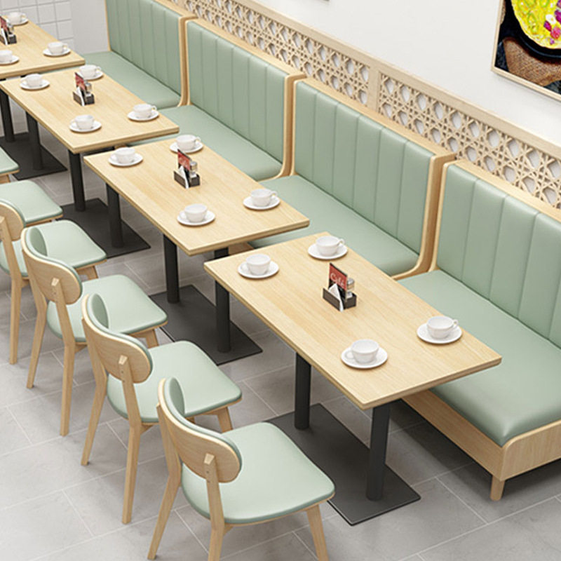 厂家直营批发意式极简主题餐厅餐饮桌椅卡座沙发组合套装来图可做