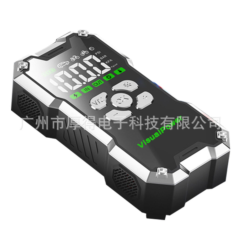 12V汽车应急启动电源充气泵一体机便携式车载紧急搭电打火神器