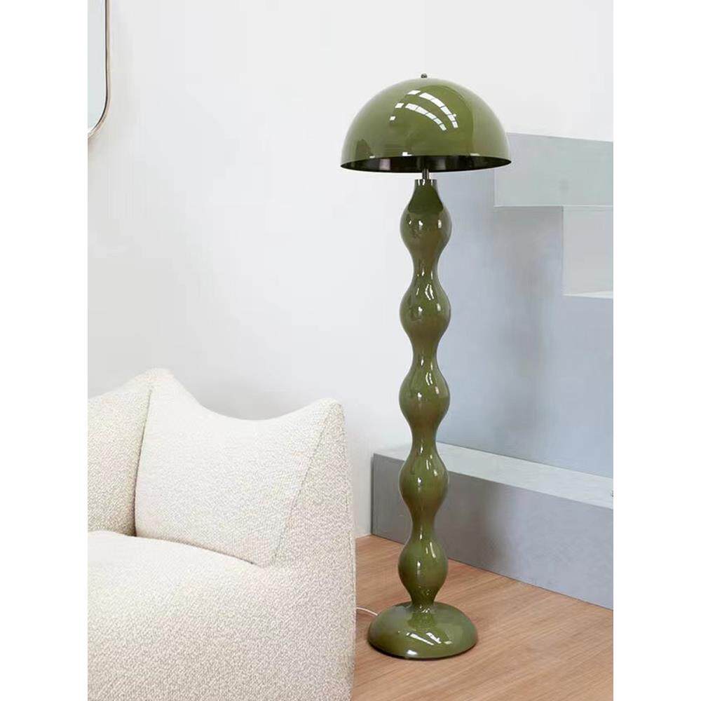 中古风蘑菇落地灯北欧简约奶油风客厅沙发旁展厅设计师款摆件灯具