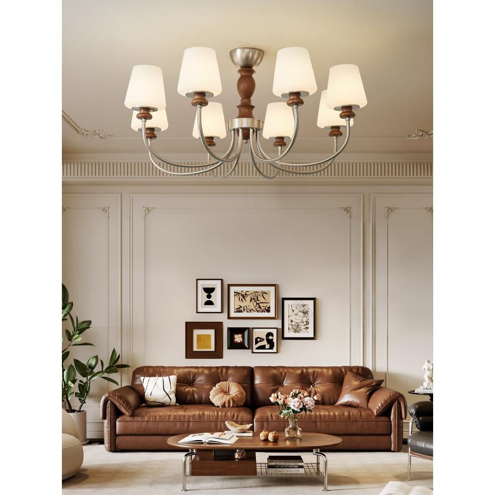 全光谱法国中世纪风格客厅吊灯护眼厅主灯覆古卧室房间餐厅2025新