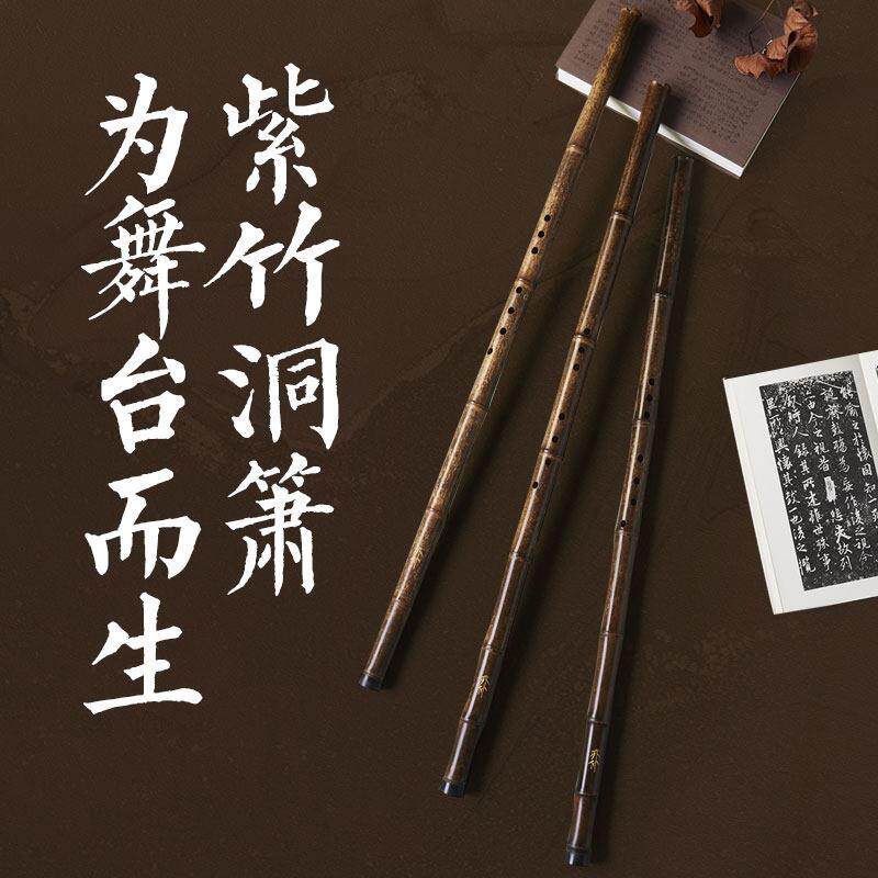 亦竹紫竹洞萧专业演奏级潇G高档F调初学零基础特级高端8孔萧乐器