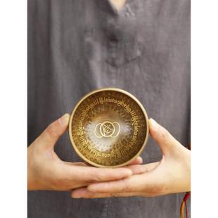 梵木果颂钵尼泊尔手工佛音碗瑜伽钵梵音钵静心钵铜磬法器钵盂