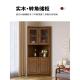 转角置物架墙角收纳柜一体靠墙90度拐角柜客厅扇形角落实木三角柜