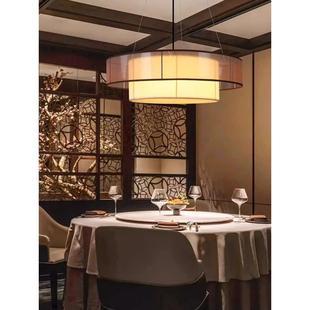 中式餐饮圆桌包间商用吊灯火锅店中国风宴会厅餐厅饭店包厢主吊灯