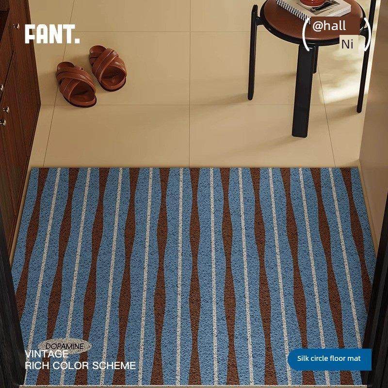 无艺术，中世纪风格的丝绸圆圈地垫，入口门垫，高端，免洗，加厚,居家布艺,入户地垫,淘宝优惠券,粉丝福利购,淘宝优惠卷