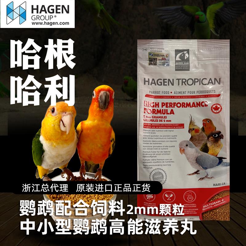 哈根中小型鹦鹉饲料高能营养鸟粮食玄凤牡丹小太阳鹦鹉颗粒滋养丸