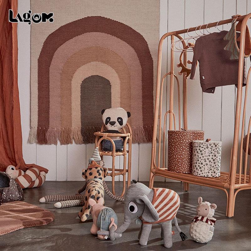 丹麦OYOY挂毯儿童房装饰羊毛挂毯墙面装饰复古房间挂毯氛围感壁毯