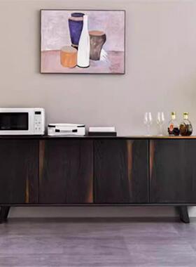 北美黑胡桃实木餐具柜客厅储物入口柜简单现代原木卧室储物Wabi-S