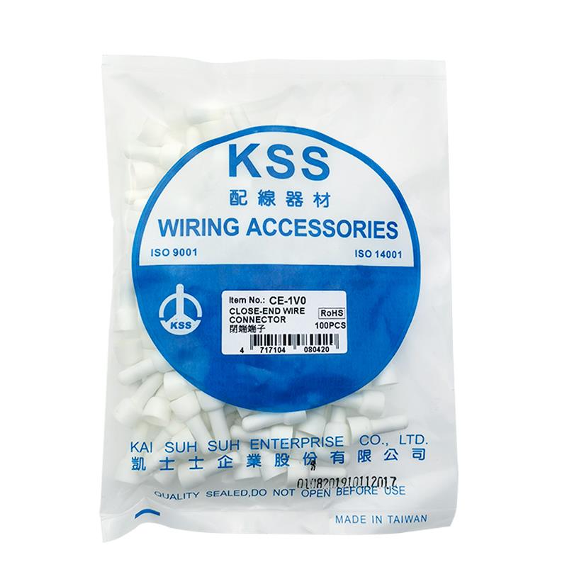 KSS闭端端子V0阻燃等级压线帽CE-1V0、CE-2V0、CE-5V0