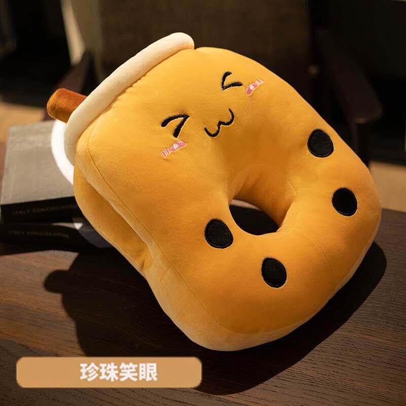 奶茶杯午睡枕趴睡枕学生趴桌上睡觉枕头可爱办公室午休枕暖手抱枕