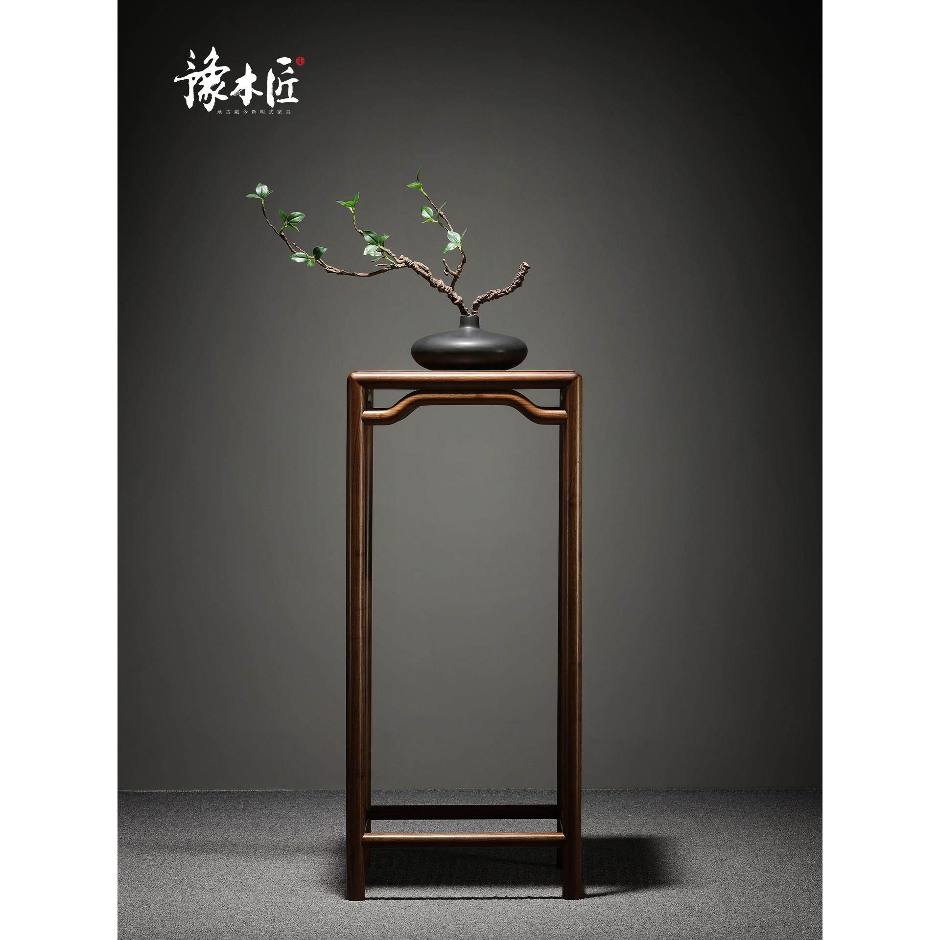 中式实木小花架花几客厅阳台置物架花盆架盆景架木质装饰架落地式