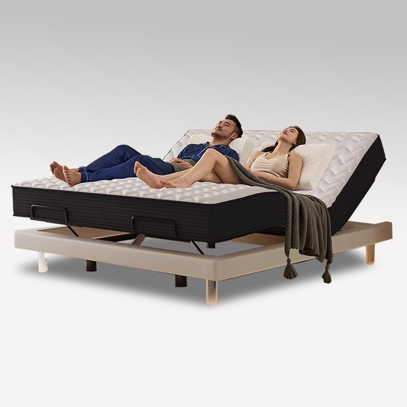 无床头电动智能床家用升降按摩床垫多功能互不打扰主卧悬浮双人床