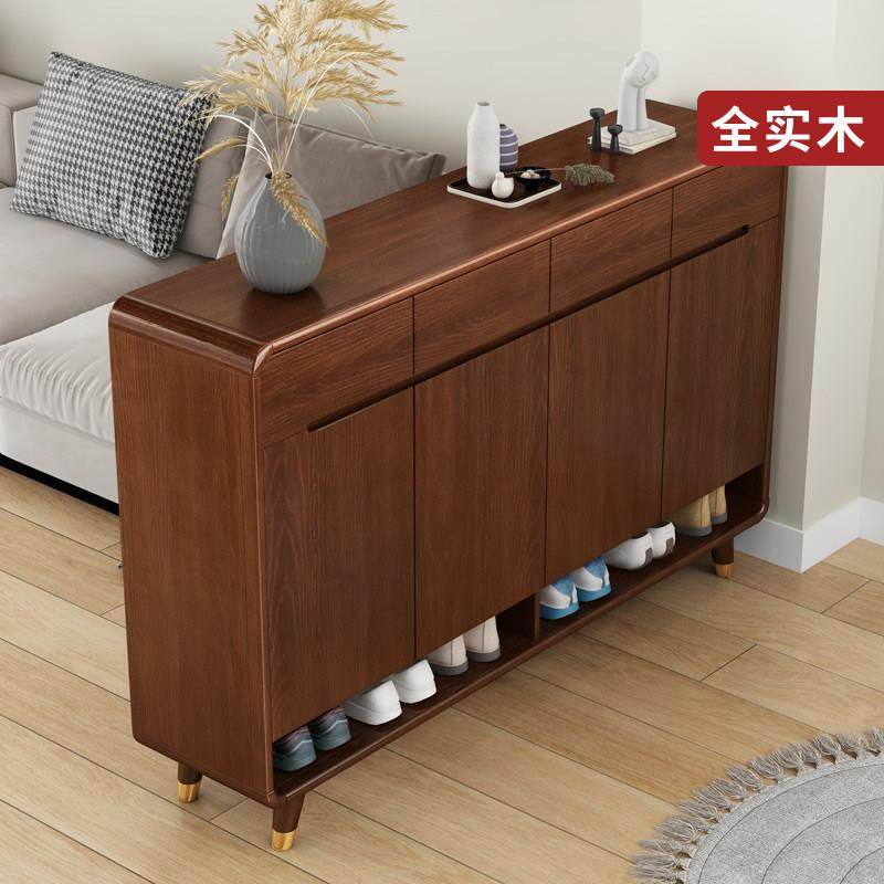 实木鞋柜家用门口高档收纳柜2025新款入户玄关鞋柜收纳柜一体靠墙,住宅家具,鞋柜,淘宝优惠券,粉丝福利购,淘宝优惠卷