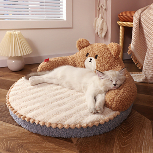 猫窝冬季 窝冬天用品猫垫子猫咪猫 保暖f宠物床四季 通用小猫睡觉