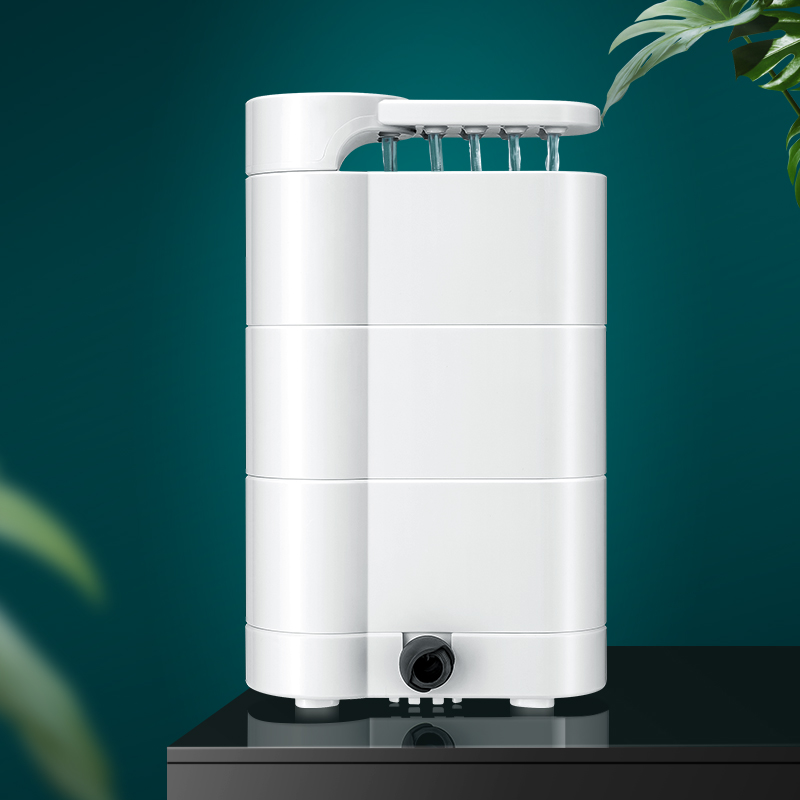 鱼缸龟缸吸粪f便三合一超低水位乌龟过滤器盒龟池静音专用循环水