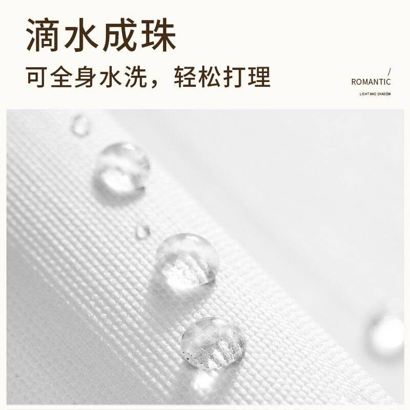 柔纱帘新款窗帘遮光透气免打孔安装办公室厨房卫生间W遮阳升降百