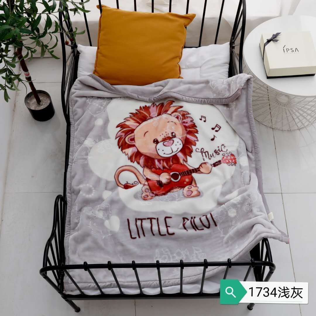 双层加厚超柔云毯儿童拉舍尔毛毯A子多用盖毯婴儿包毯成人护膝冬