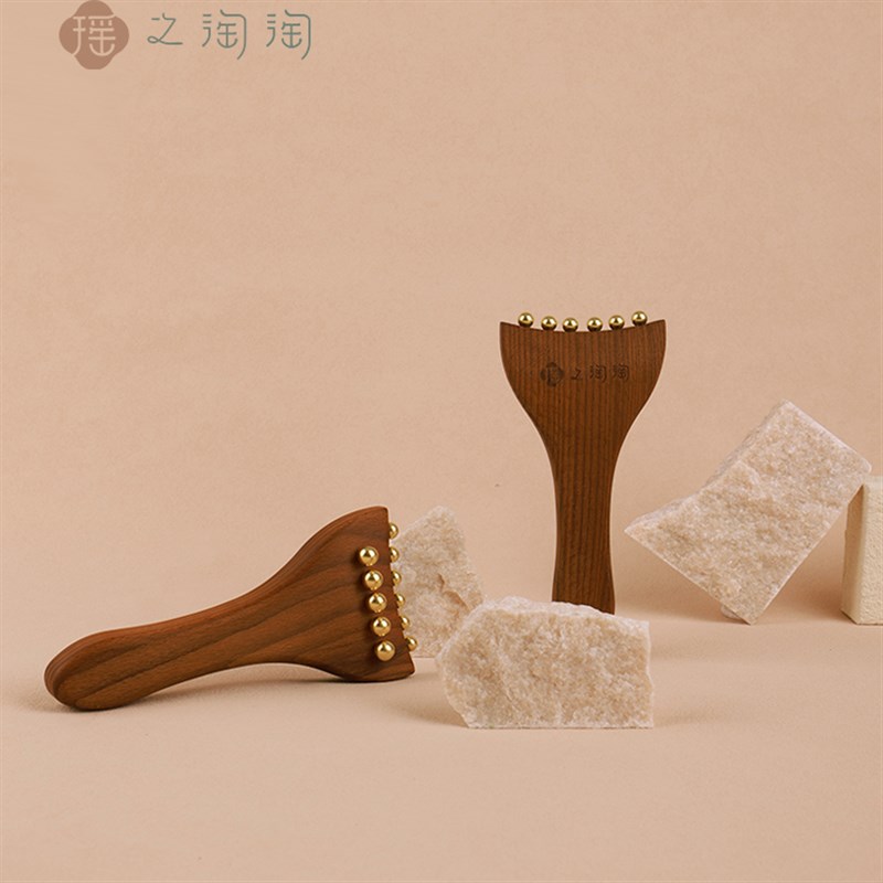 手持经络推H65黄铜实心铜J多功能按摩全身通用