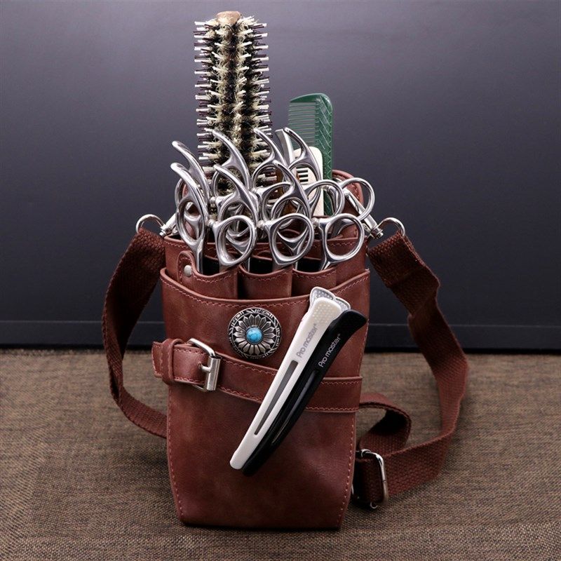 美发剪刀包新款时尚发型师腰包个性创意潮流专Q业理发师斜挎工具