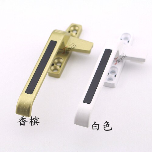 加厚老式b铝合金窗户执手 50型铝合金窗拉手锁 内外开门窗把手包