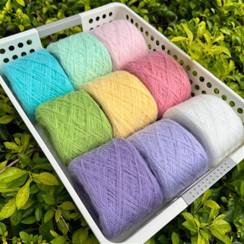 9团优鹿马海毛毛线鹿毛绒围巾z披肩手工线手编织宝宝钩针毛衣棒针