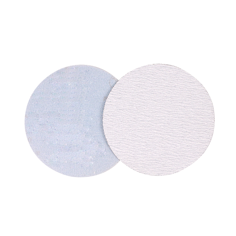 驰甬植绒白砂纸圆形拉绒片7寸9寸沙纸打磨机自粘抛光圆盘干磨背绒