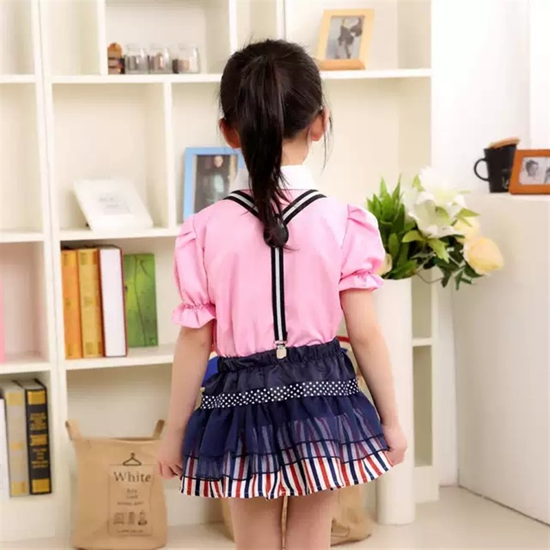 六一儿童节演出服幼儿园男合唱团女童朗诵服装男童表演背带裤套装