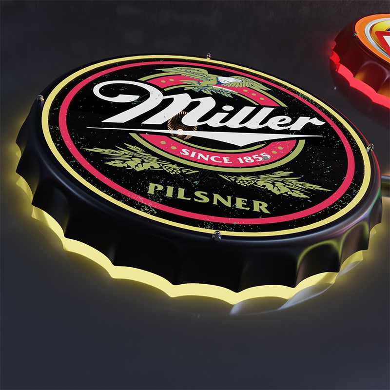 酒吧KTV烧烤店啤酒盖壁灯创意个性复古工业风餐厅背景墙面装饰灯