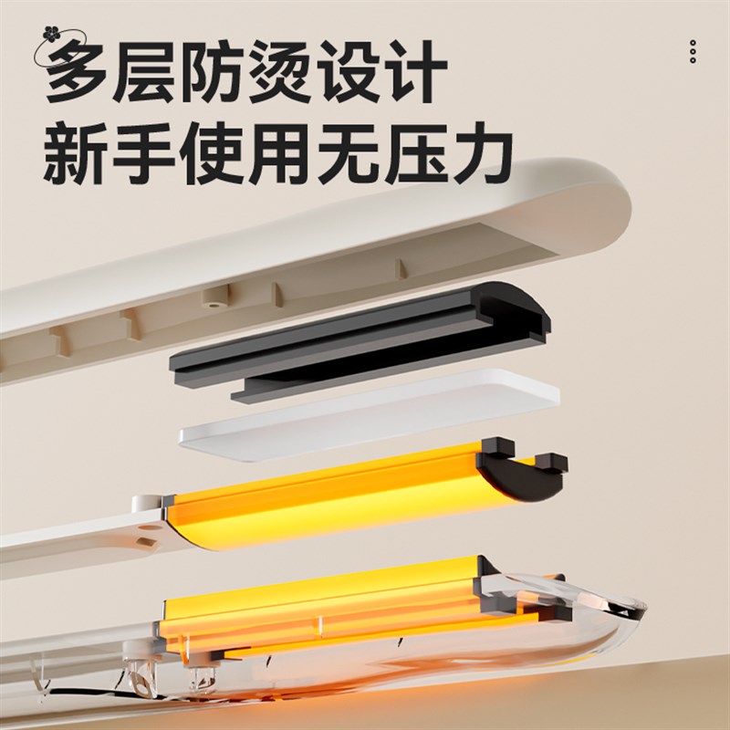 半圆弧形夹板负离子卷发棒高颅顶直发蓬松持久神器刘海宿舍小功率