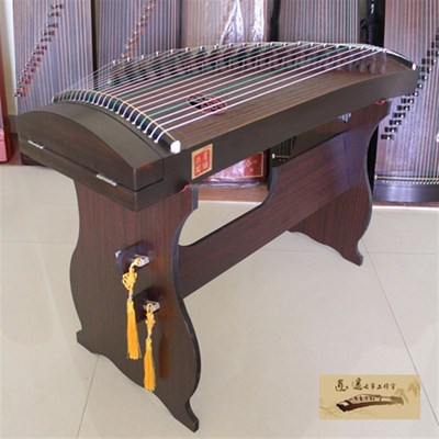 素韵W108演奏级专业实木小古筝小型便携式短筝半筝面挖筝迷你古筝