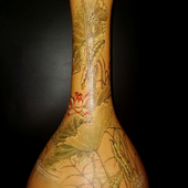 天然葫芦手工 鸳鸯 非遗烙画转印 坐忘堂 客厅电视柜玄关摆件装 饰