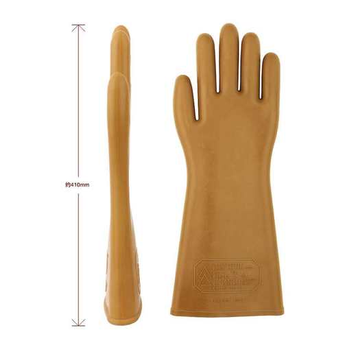 电力施工防触电手套5kv低压绝缘橡胶手套380V电工劳保手套