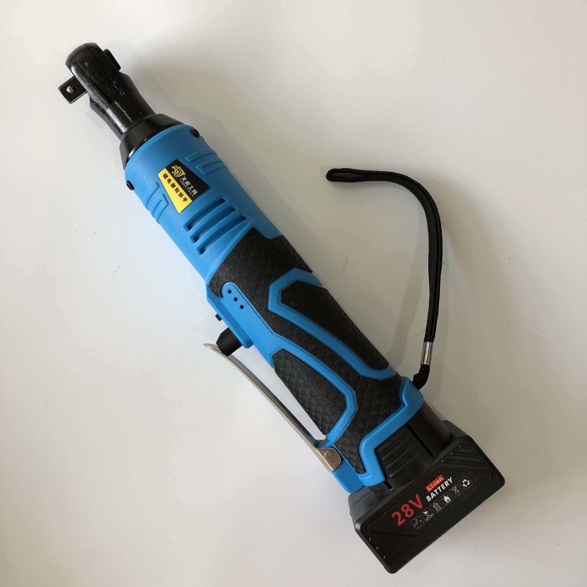 天虎90度直角角向电动充电棘轮扳手28v锂电舞台桁架展架安装工具