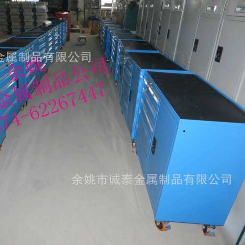 上虞单抽双开门抽屉式车间工具车五金工具柜铁皮柜多功能储物柜