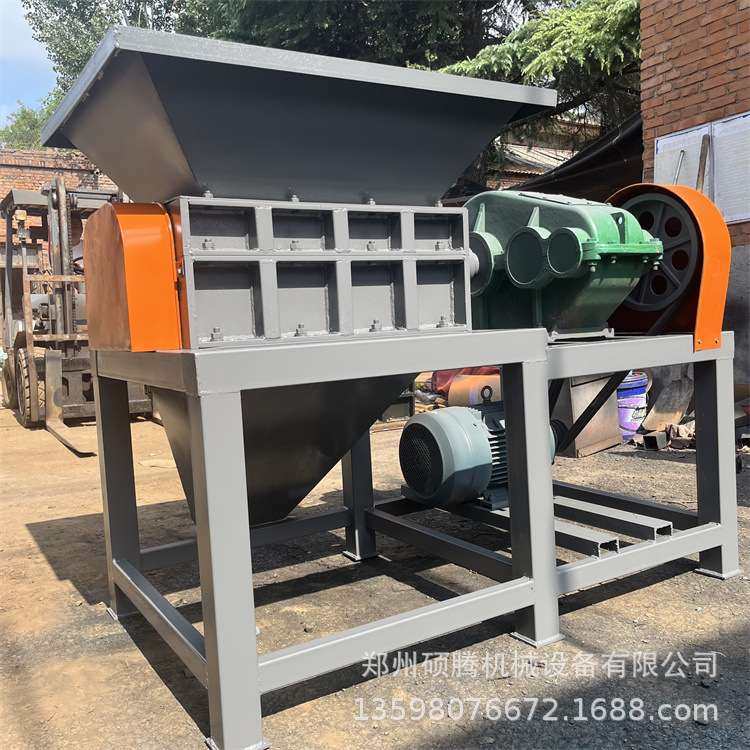 编织袋塑料粉碎机 生活垃圾双轴硬塑料铝锡箔撕碎机,机械设备,粉碎机,淘宝优惠券,粉丝福利购,淘宝优惠卷