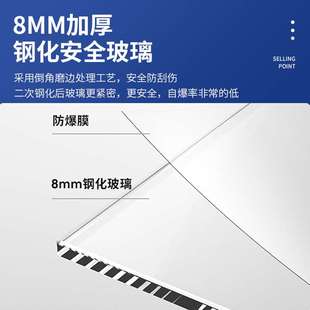 极窄门框一字型淋浴房卫生间浴室干湿分离隔断门浴室不锈钢玻璃门