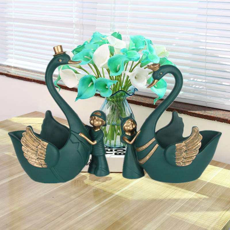 天鹅收纳摆件现代客厅玄关酒柜桌面鞋柜装饰工艺品乔迁新房礼物,家居饰品,装饰摆件,淘宝优惠券,粉丝福利购,淘宝优惠卷