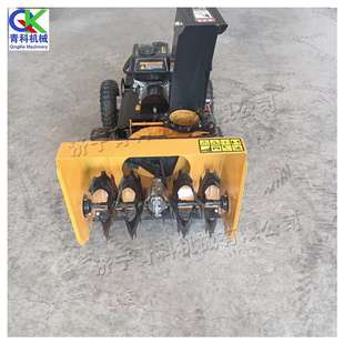 毛刷式扫雪机梳草机 三合一履带除雪机 自走式马力高扬程抛雪机