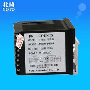 YOTO北崎 FK7脉冲信号输入FK8-R512A0拨码数字转速线速频率数显表