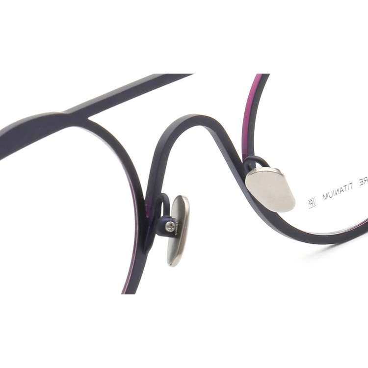 圆茗眼镜2025新款欧美流行钛板双梁复古眼镜框个性时尚眼镜架7757
