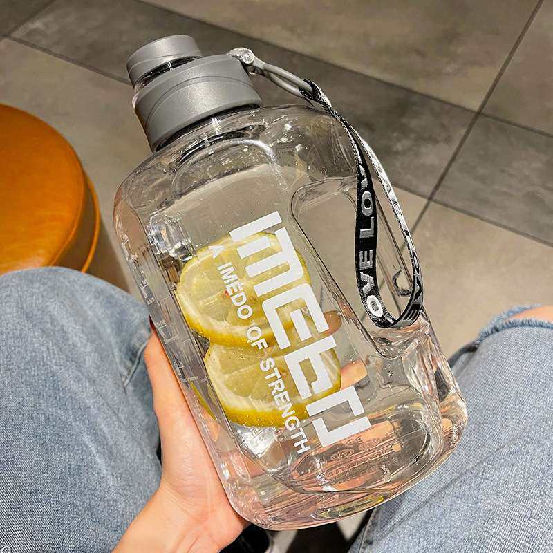 容量水杯男健身运动大水壶便携户外吨吨桶2000ml塑料杯子女夏
