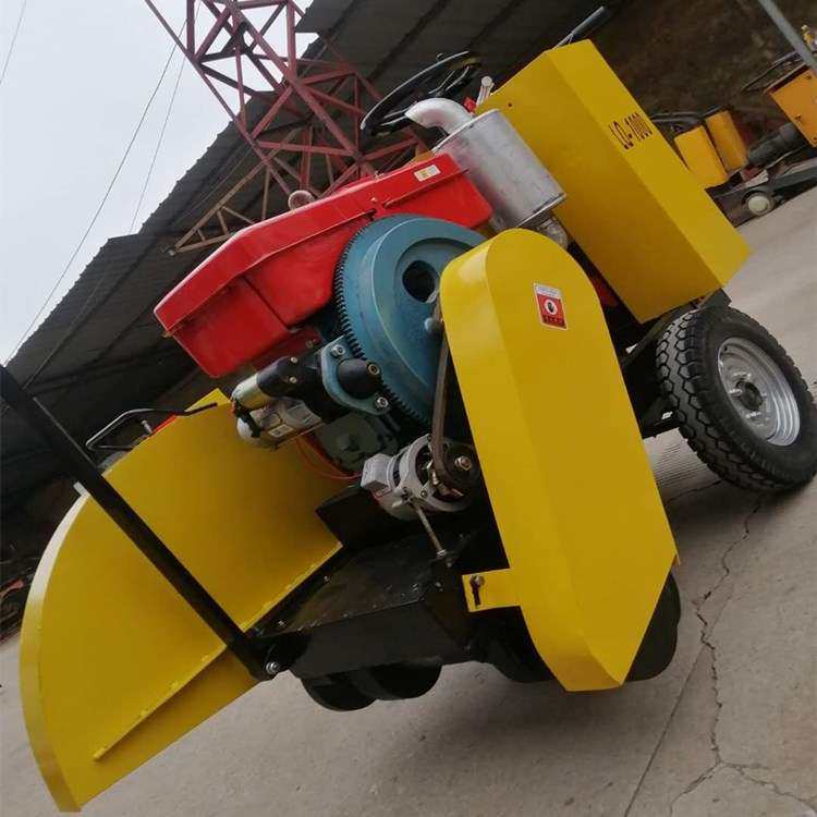 TY-500C 手推式柴油切割机参数混凝土路面切缝机 马路切图片切割