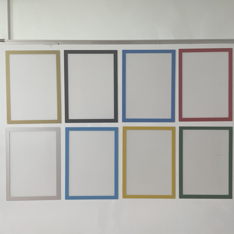 免钉A4磁性展示l贴黑板白板贴单层相框奖状文件保护套画框磁力贴