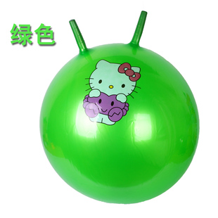 幼儿园羊角球儿童跳跳球蹦蹦球大号小号加厚Q健身球充气户外玩具
