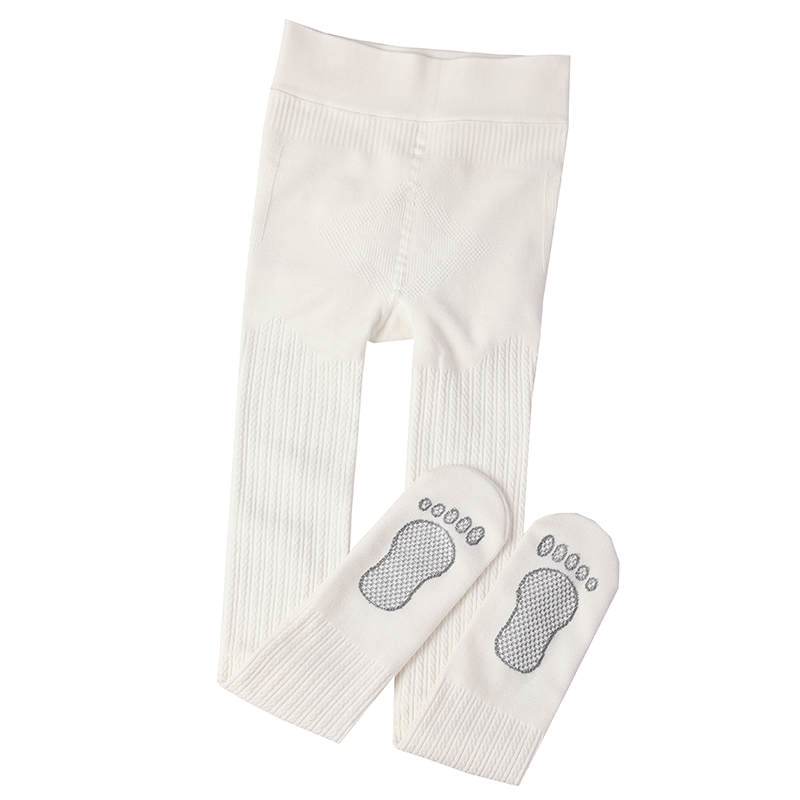 儿童打底裤春秋舞蹈n袜女童薄绒连裤袜白色外穿加绒连体袜宝宝袜
