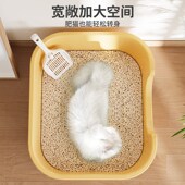 猫砂盆超大号g防外溅一体开放式 巨大黄油猫沙盆子猫咪厕所幼猫屎